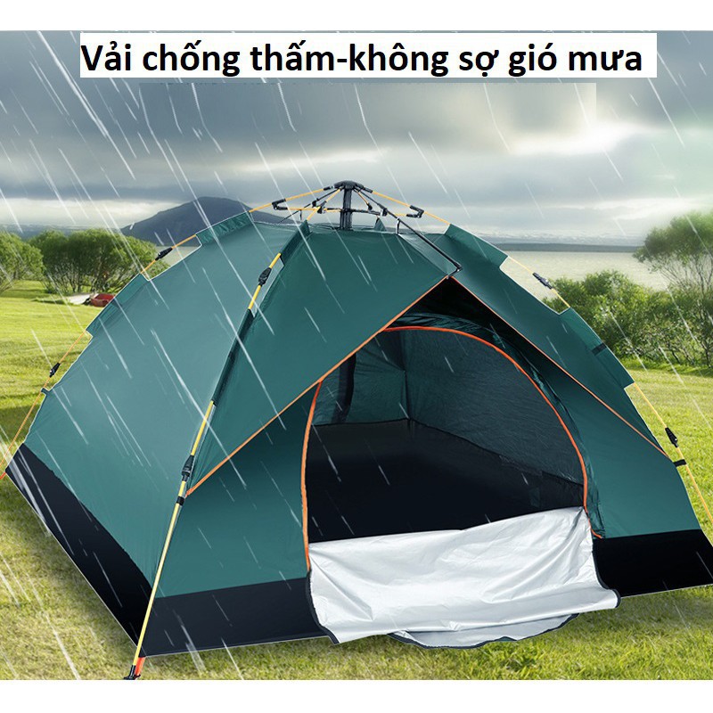 Lều cắm trại chốnɡ nước phù hợp với thời tiết mưa ẩm