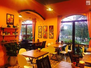 Thiết kế thông thoáng của nhà hàng