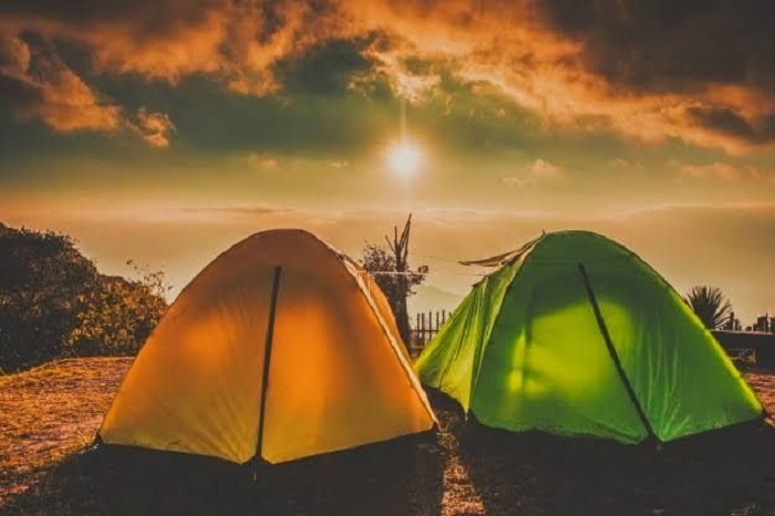 Lều cắm trại mùa hè có vải mỏng, thoáng