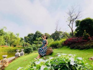 Khu sân vườn tại Homestay Mely Farm